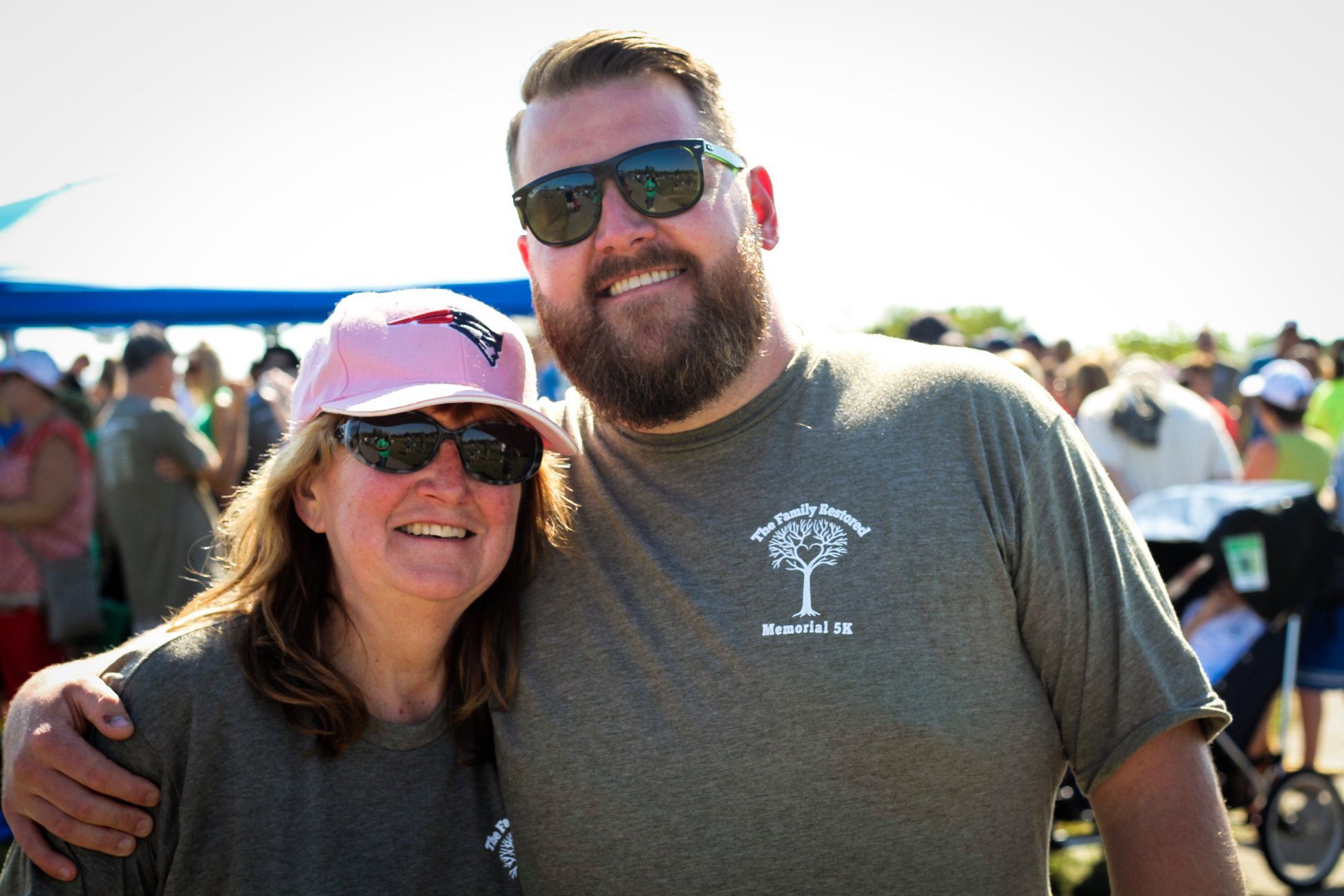 Picture of Mike and his mother at an event